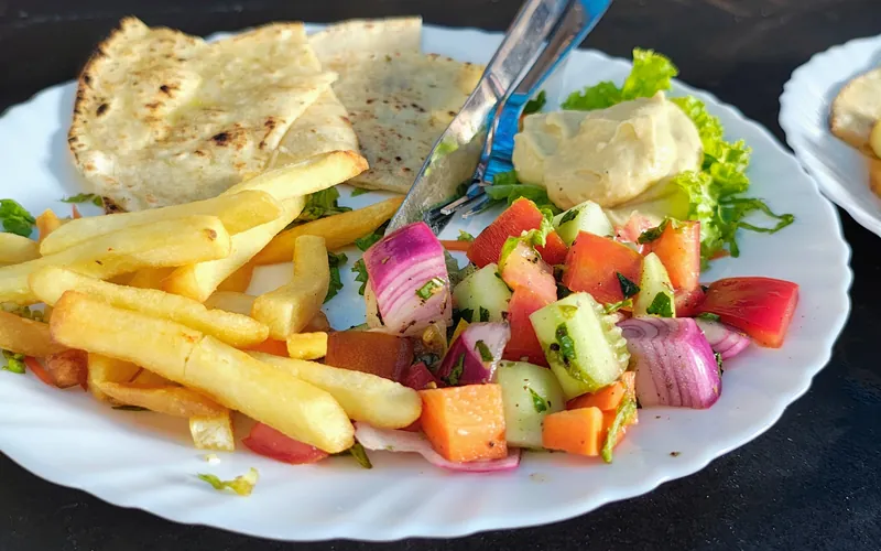 Ayurvedic vegetarian meal at Purnam Yogashala Goa