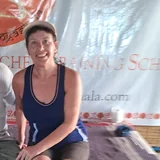 Donna Price — yoga student at Purnam Yogashala Goa