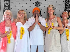Yoga graduation ceremony at Purnam Yogashala — yoga teacher training Goa India
